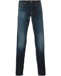 Мужские темно-синие зауженные джинсы от Simon Miller