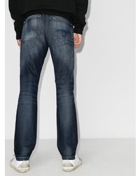 Мужские темно-синие зауженные джинсы от R13