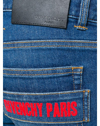 Мужские темно-синие зауженные джинсы от Givenchy