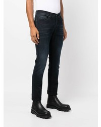 Мужские темно-синие зауженные джинсы от Incotex