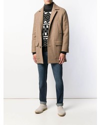 Мужские темно-синие зауженные джинсы от Brunello Cucinelli