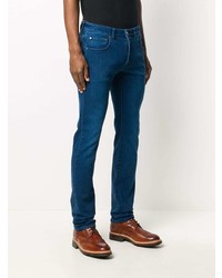 Мужские темно-синие зауженные джинсы от Etro