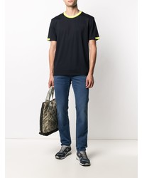 Мужские темно-синие зауженные джинсы от BOSS HUGO BOSS