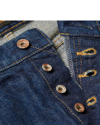 Мужские темно-синие зауженные джинсы от Chimala