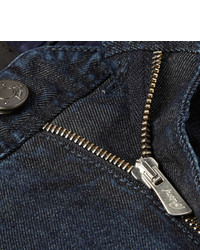 Мужские темно-синие зауженные джинсы от Brioni