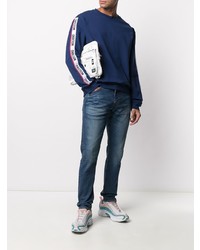 Мужские темно-синие зауженные джинсы от Levi's