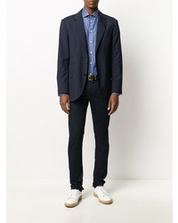 Мужские темно-синие зауженные джинсы от Jacob Cohen