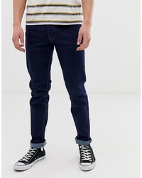 Мужские темно-синие зауженные джинсы от Threadbare