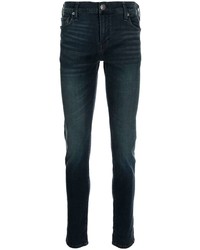 Мужские темно-синие зауженные джинсы от True Religion