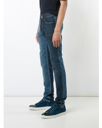 Мужские темно-синие зауженные джинсы от Lanvin