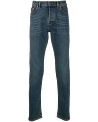 Мужские темно-синие зауженные джинсы от Valentino
