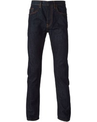 Мужские темно-синие зауженные джинсы от Valentino