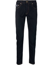 Мужские темно-синие зауженные джинсы от VERSACE JEANS COUTURE