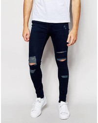 Мужские темно-синие зауженные джинсы от WÅVEN
