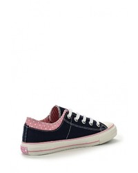 Женские темно-синие кеды из плотной ткани от Keddo