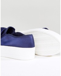 Женские темно-синие кеды с украшением от Asos