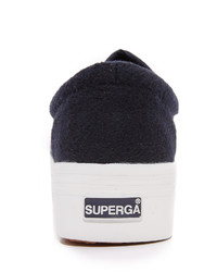 Женские темно-синие кеды от Superga