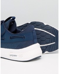 Мужские темно-синие кеды от Sperry