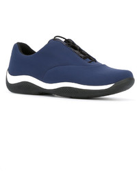 Женские темно-синие кеды от Prada