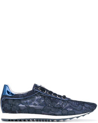 Женские темно-синие кеды от Baldinini