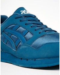 Мужские темно-синие кеды от Asics