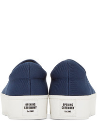 Женские темно-синие кеды от Opening Ceremony