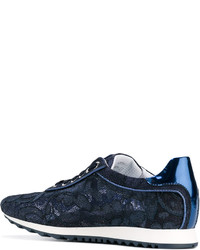 Женские темно-синие кеды от Baldinini