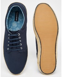 Мужские темно-синие кеды от Pull&Bear