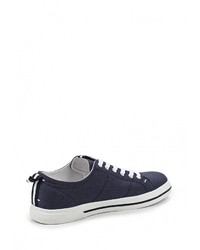 Мужские темно-синие кеды от Trussardi Jeans