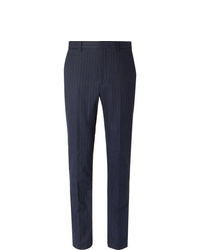 Мужские темно-синие классические брюки в вертикальную полоску от Polo Ralph Lauren