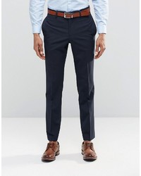 Мужские темно-синие классические брюки от Asos