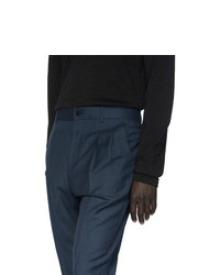 Мужские темно-синие классические брюки от Hugo