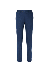 Мужские темно-синие классические брюки от Canali