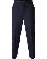 Мужские темно-синие классические брюки от Comme des Garcons