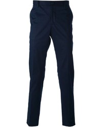 Мужские темно-синие классические брюки от Etro