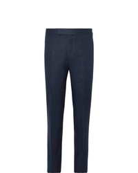 Мужские темно-синие классические брюки от Kingsman