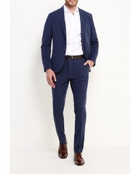 Мужские темно-синие классические брюки от Mango Man