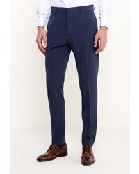 Мужские темно-синие классические брюки от Mango Man