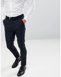 Мужские темно-синие классические брюки от New Look