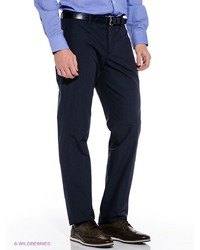 Мужские темно-синие классические брюки от Oodji