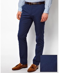 Мужские темно-синие классические брюки от Peter Werth