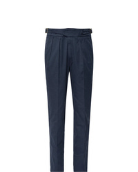Мужские темно-синие классические брюки от Rubinacci