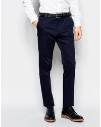 Мужские темно-синие классические брюки от Selected