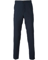 Мужские темно-синие классические брюки от Thom Browne