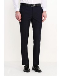 Мужские темно-синие классические брюки от Topman