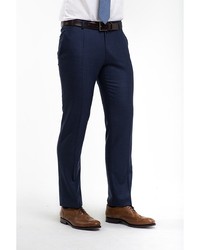 Мужские темно-синие классические брюки от Troy collezione