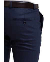 Мужские темно-синие классические брюки от Troy collezione
