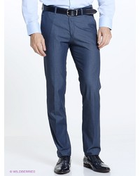 Мужские темно-синие классические брюки от Valenti