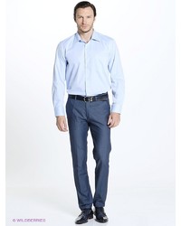Мужские темно-синие классические брюки от Valenti