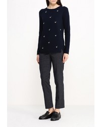 Женские темно-синие классические брюки от Warehouse